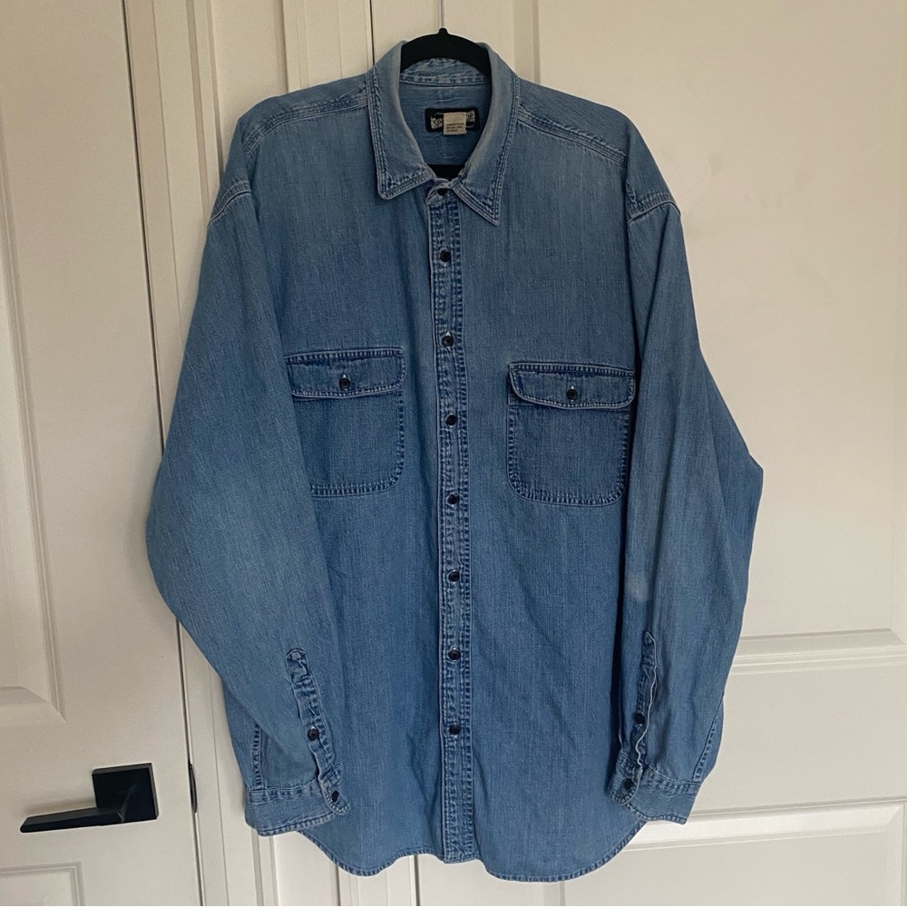 Vintage Eddie Bauer Oversized Denim Shirt